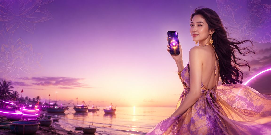 Người chơi mobile casino thư giãn tại bãi biển Mũi Né